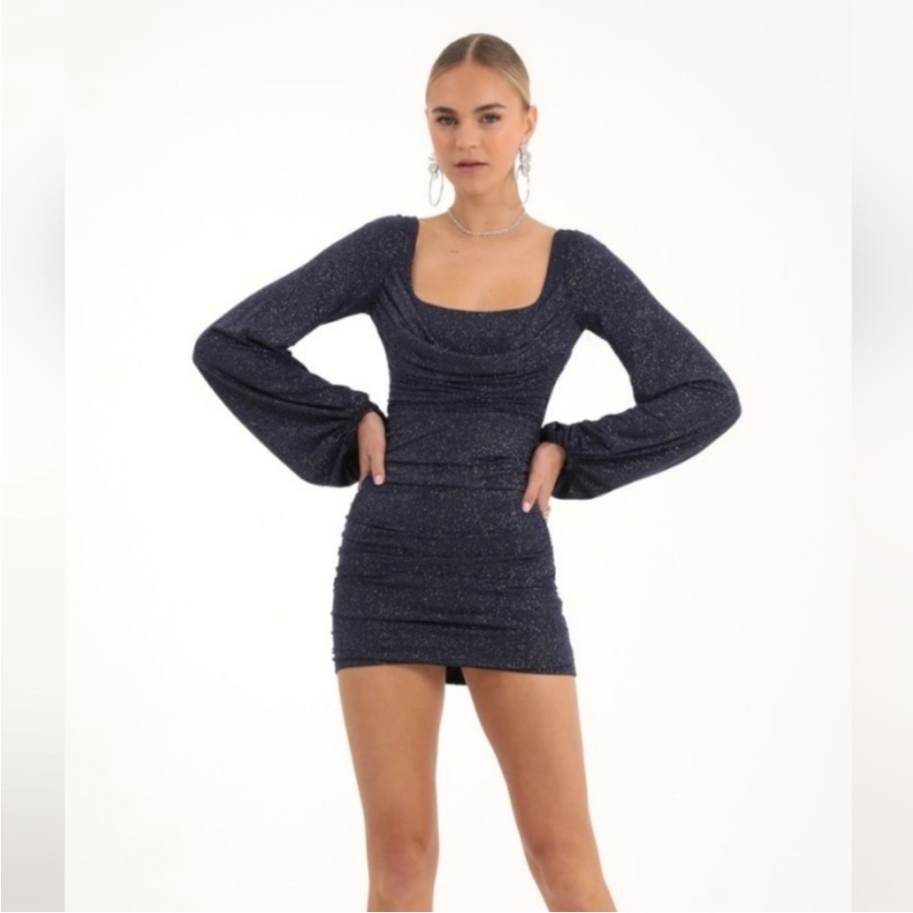 Lucy in the Sky Midnight Blue Sparkle Dress